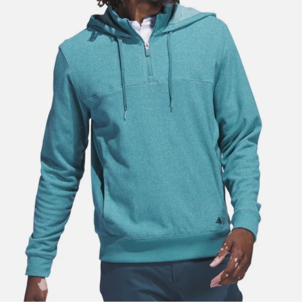 Adidas Go to Z Arctic Fusion Aqua Half-Zip Hoodie 2XL XXL